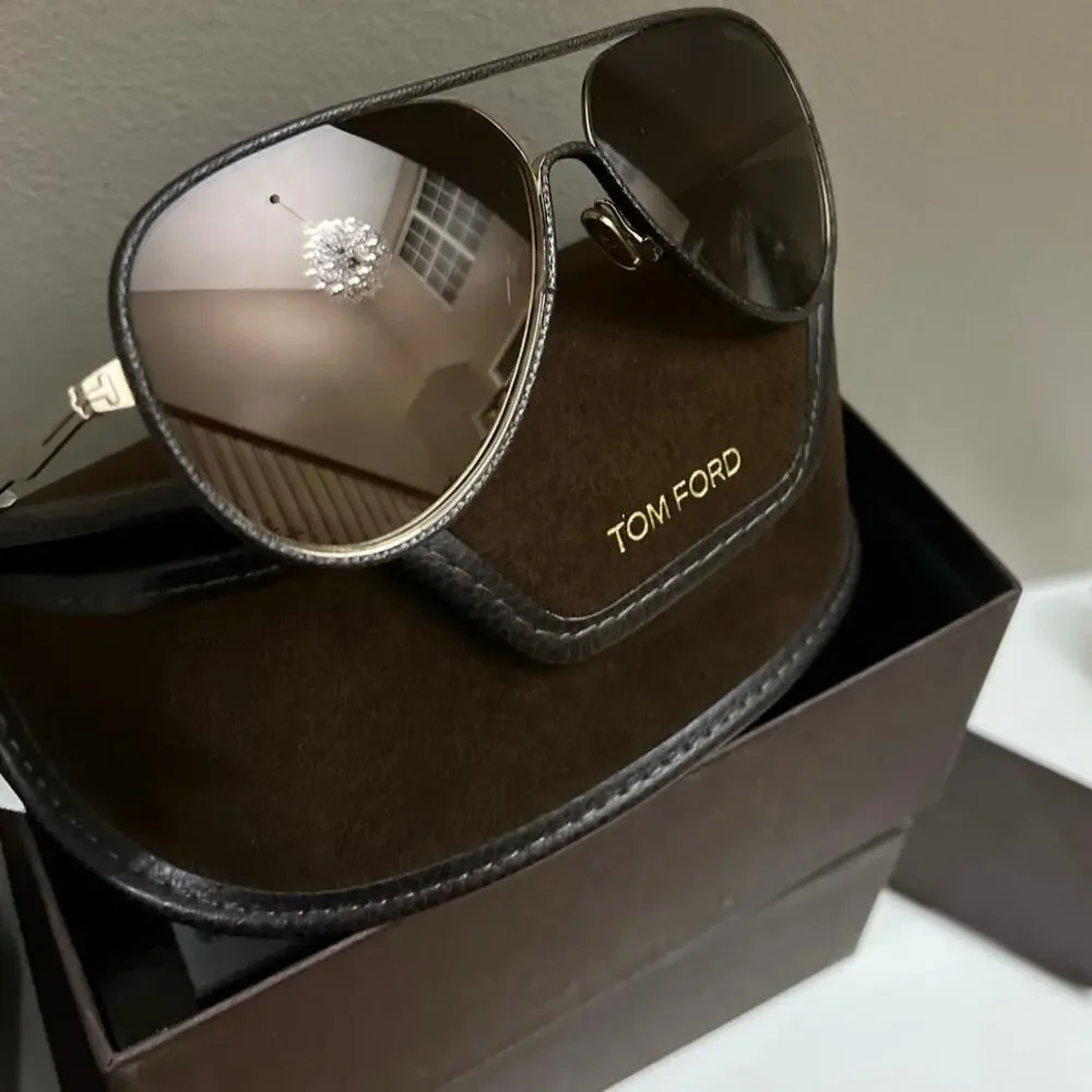 Tom Ford Jessie 50MM Aviator metal Sunglasses $1300